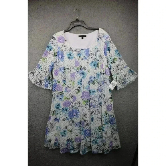Chris McLaughlin Women's Lacey Dress-Size 18W-New with Tags-Lined - Picture 1 of 10